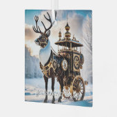 スチームパンクトナカイ ガラスオーナメント (正面左)