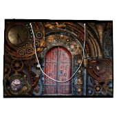 スチームパンクドア抱き枕 ラージペーパーバッグ (裏面)