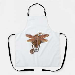 スチームパンクドラゴンフライTシャツヴィンテージギアゴシックメンズ エプロン