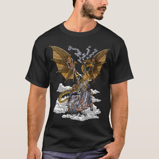 スチームパンクドラゴン Tシャツ (正面)