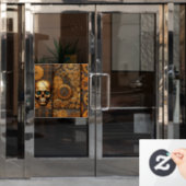 スチームパンクハロウィーンズロック ウィンドウサイン (オフィスドア)