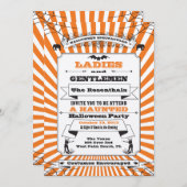 スチームパンクハローウィンパーティ招待状 招待状 (正面/裏面)