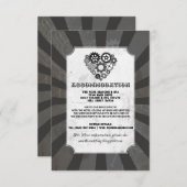 スチームパンクハートコーグスアコモデーションウェディングカード エンクロージャーカード (正面/裏面)