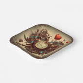 スチームパンクハート/バレンタインデー ペーパープレート (傾斜あり)