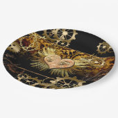 スチームパンクハート ペーパープレート (アングル)