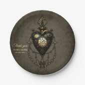 スチームパンクハート ペーパープレート (正面)