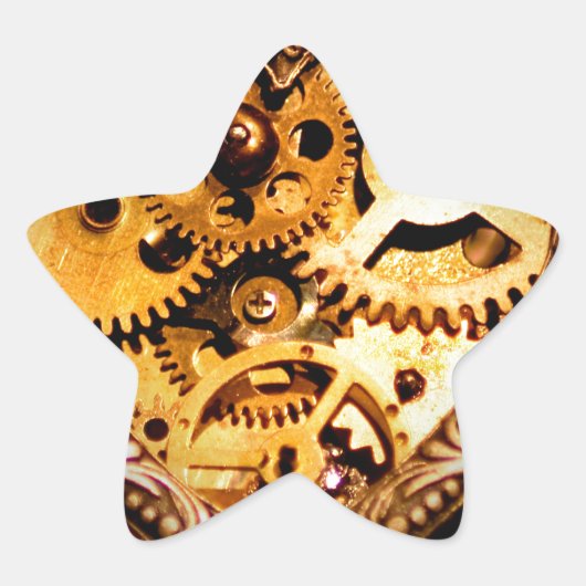 スチームパンクハート 星シール (正面)