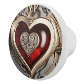 スチームパンクハート – 複雑な機械的愛 セラミックノブ (右)