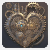 スチームパンクハート |金属ギア スクエアシール (正面)