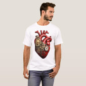 スチームパンクハートTシャツ Tシャツ (正面フル)
