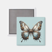 スチームパンクバタフライマグネット マグネット (正面/裏面)