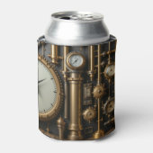 スチームパンクパイプとゲージクーラーボックス 缶クーラー (缶正面)