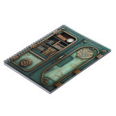 スチームパンクパズルドア珍しい真鍮の本 ノートブック (左側)