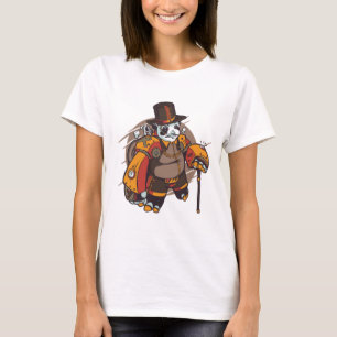 スチームパンクパンダ Tシャツ