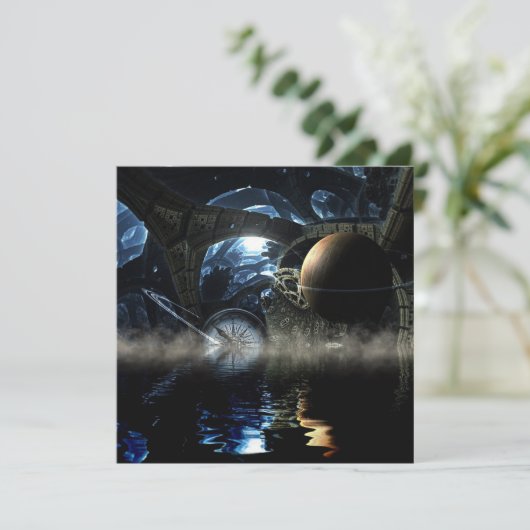 スチームパンクパーティの招待状パーソナライズされた 招待状 (スタンド正面)