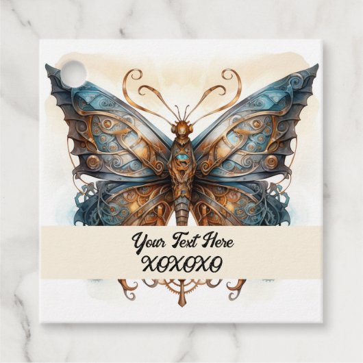 スチームパンクパーティー蝶 フェイバータグ (正面)