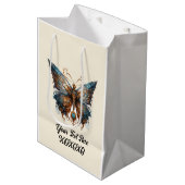 スチームパンクパーティー蝶 ミディアムペーパーバッグ (正面アングル)