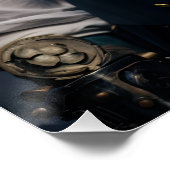 スチームパンクビクトリアンコスプレトップハットギア ポスター (コーナー)