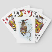 スチームパンクビクトリアンフクロウ トランプ (裏面)