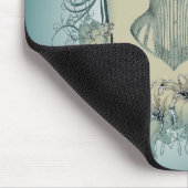 スチームパンクビクトリアンフローラリースヴィンテージコルセット マウスパッド (コーナー)