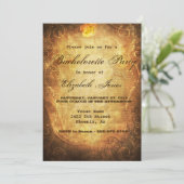 スチームパンクビクトリアンヴィンテージバチェロレッテ 招待状 (スタンド正面)