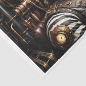 スチームパンクビクトリアン時代のゼブラ運転列車 薄葉紙 (詳細)