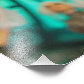 スチームパンクビクトリアン未来的グリーンダンサー フォトプリント            (角)