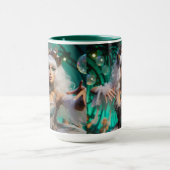 スチームパンクビクトリアン未来的グリーンダンサー マグカップ (中央)