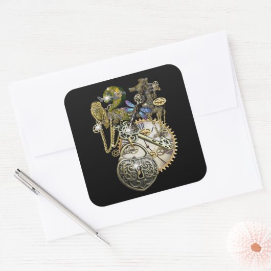 スチームパンクファッションパーティー スクエアシール (封筒)