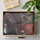 スチームパンクフクロウティッシュペーパー 薄葉紙 (ギフト)