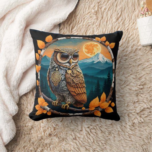 スチームパンクフクロウ山ベイカー， WA クッション (ブランケット)