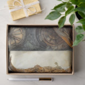 スチームパンクフクロウ2デクページ紙 薄葉紙 (ギフト)