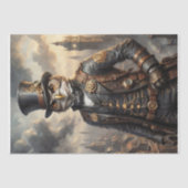 スチームパンクフクロウ – デコページ –  薄葉紙 (正面)