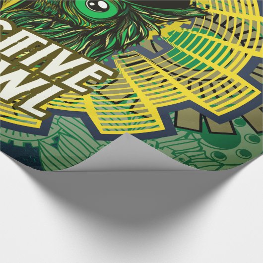 スチームパンクフクロウ ラッピングペーパー (角)