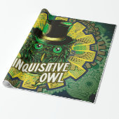 スチームパンクフクロウ ラッピングペーパー (アンロールド)