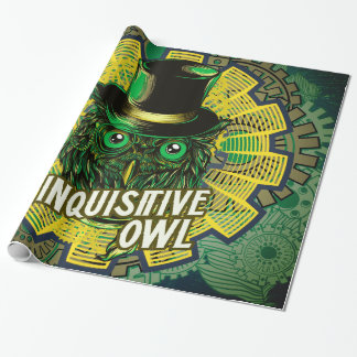 スチームパンクフクロウ ラッピングペーパー