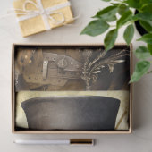 スチームパンクフクロウ 薄葉紙 (ギフト)