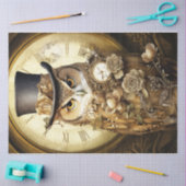 スチームパンクフクロウ 薄葉紙 (クラフト)