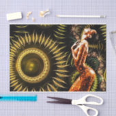 スチームパンクフラクタルファンタジー美女 薄葉紙 (クラフト)