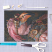 スチームパンクフラミンゴ 薄葉紙 (クラフト)