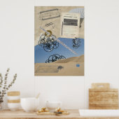 スチームパンクフルートファンタジー ポスター (キッチン)