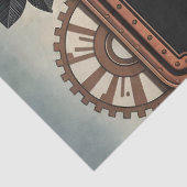 スチームパンクフレームと赤いバラとギア 薄葉紙 (詳細)