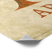 スチームパンクフローラレターA ポスター (角)