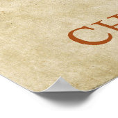 スチームパンクフローラ文字C ポスター (角)