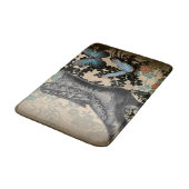 スチームパンクフローラ蝶ヴィンテージビクトリアン靴 バスマット (アングル)