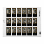 スチームパンクフローラ蝶ヴィンテージビクトリアン靴 ラベル (フルシート)