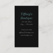 スチームパンクフローラ蝶ヴィンテージビクトリアン靴 名刺 (裏面)