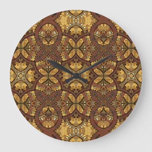 スチームパンクブラスコーグとギア ラージ壁時計 (正面)