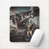 スチームパンクペリカン マウスパッド (マウス)