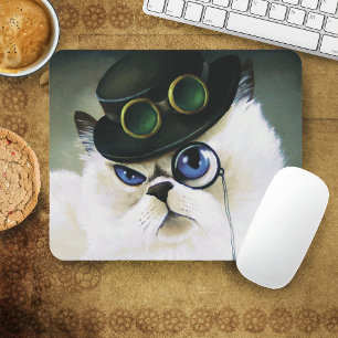 スチームパンクペルシャ猫 マウスパッド